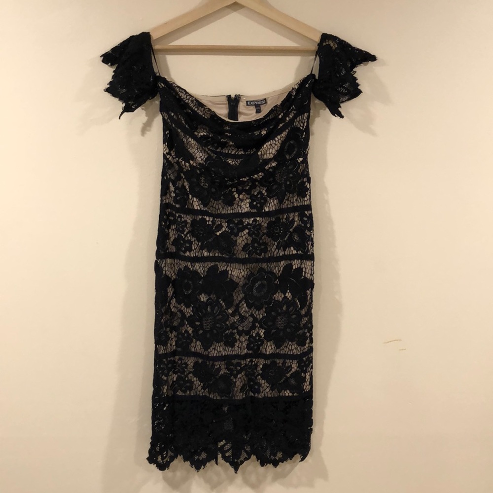 Express Black Lace Dress
